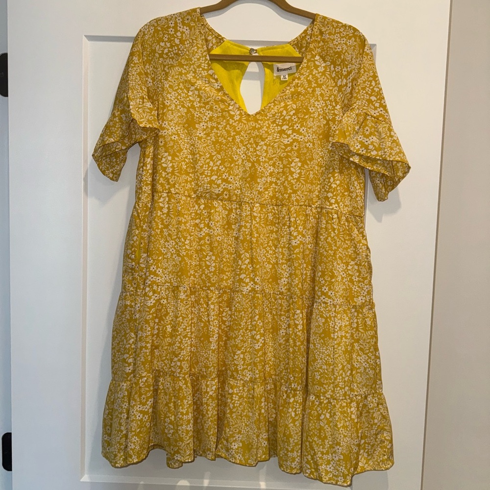 Boutique Yellow Floral Dress